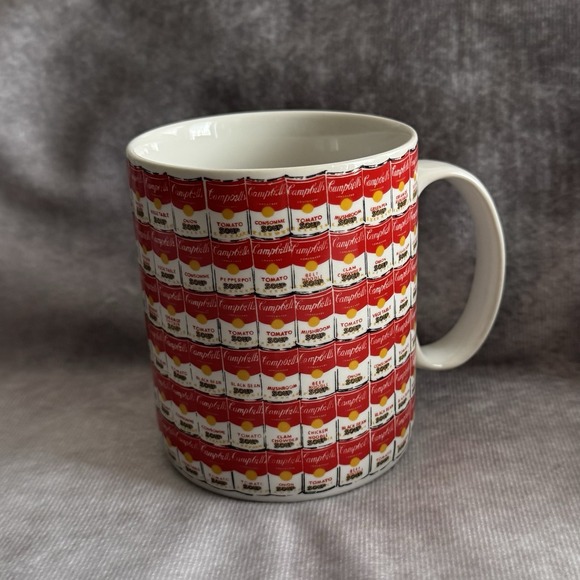 Campbell'S Other - Campbell Soup ANDY WARHOL 100 Cans Mug Signed Handle Coffee Cup Collector
